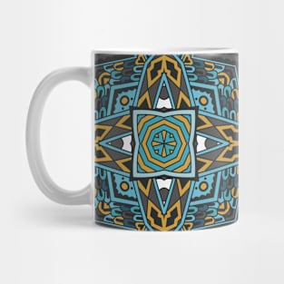 Colorful Oriental Rug Mandala Boho Pattern Mug